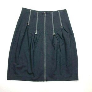 Ted Baker London Black Front Zip Skirt‎ Stretch